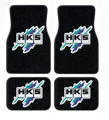 Cross-Border Temu Popular Universal Car Floor Mats Aliexpress Fashion Sports Car Hksjdm Colorful Anti-Slip Mats