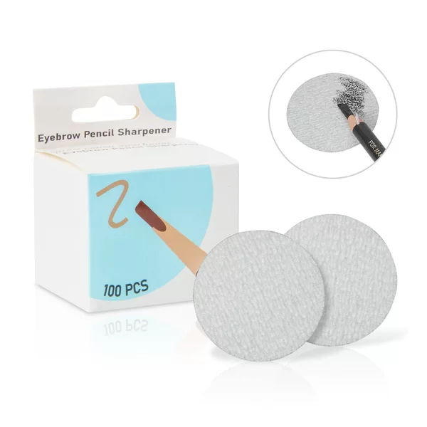 Cross-Border Supply of 100 Pieces of Pencil Sharpening Tablets, Duckbill Type Pencil Sharpener, Eyebrow Pencil Sharpening Sandpaper for Eyebrow Drawing