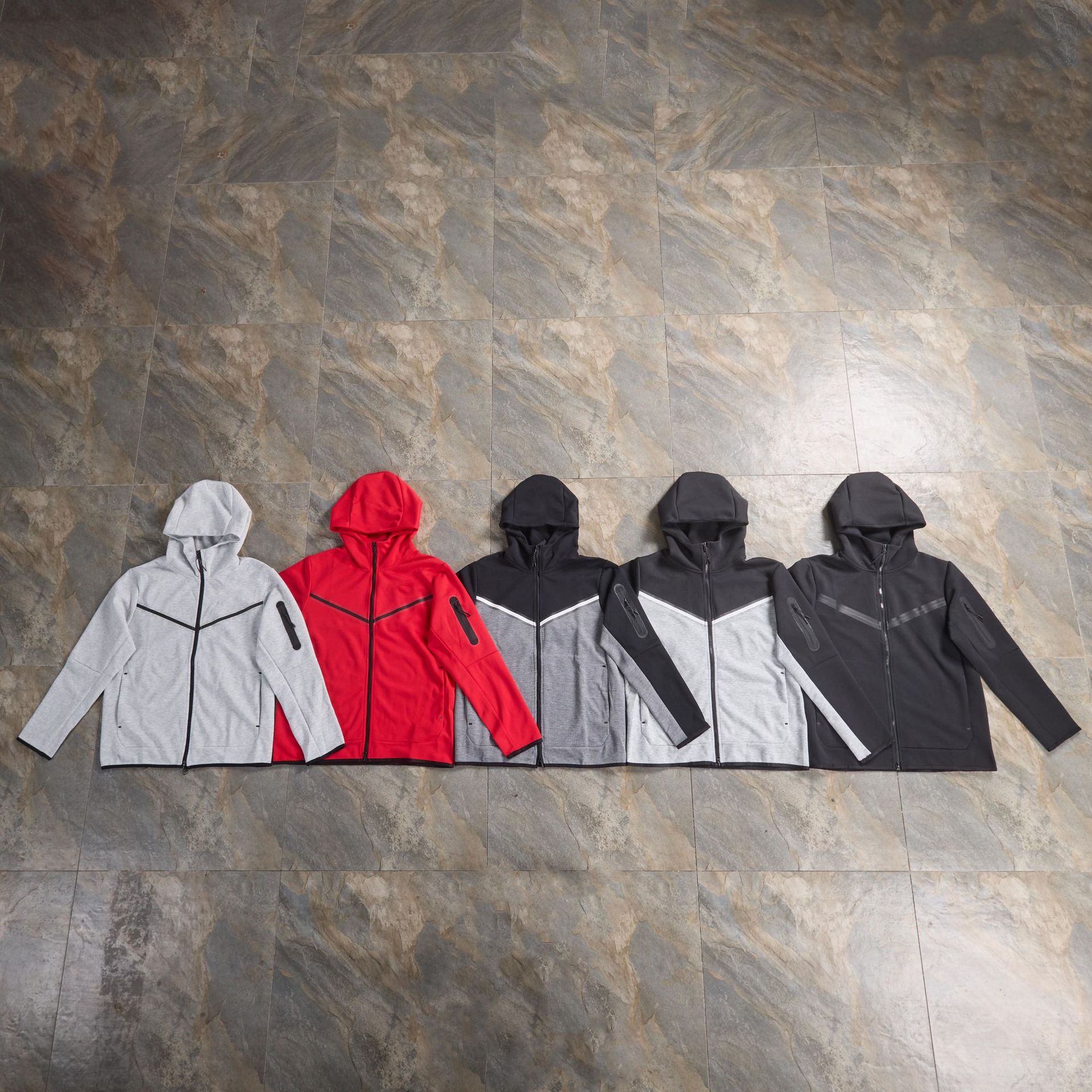 Capa deportiva CU4 primavera y otoño capa de aire de algodón de punto con capuzas con cremallera chaqueta deportiva chaqueta superior 490