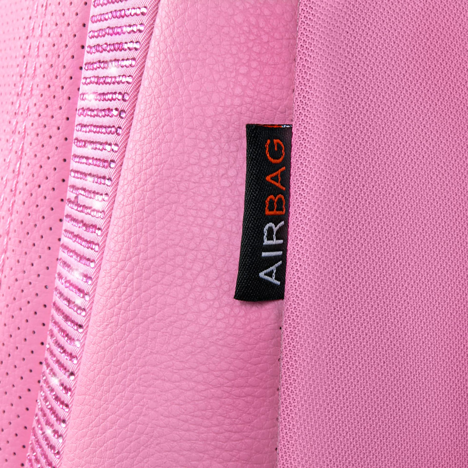 Diamond-Studded Car Seat Set, Rhinestone Car Seat Covers, Diamond Leather Car Seat Covers, Universal