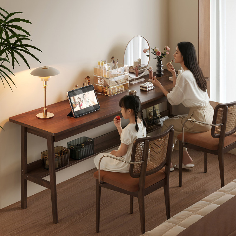 Long Narrow Rectangular Table Against the Wall, Adult Office Computer Desk, Double Desk, Home Study Desk, Work Desk Long Narrow Rectangular Table Against the Wall, Adult Office Computer Desk, Double Desk, Home Study Desk, Work Desk