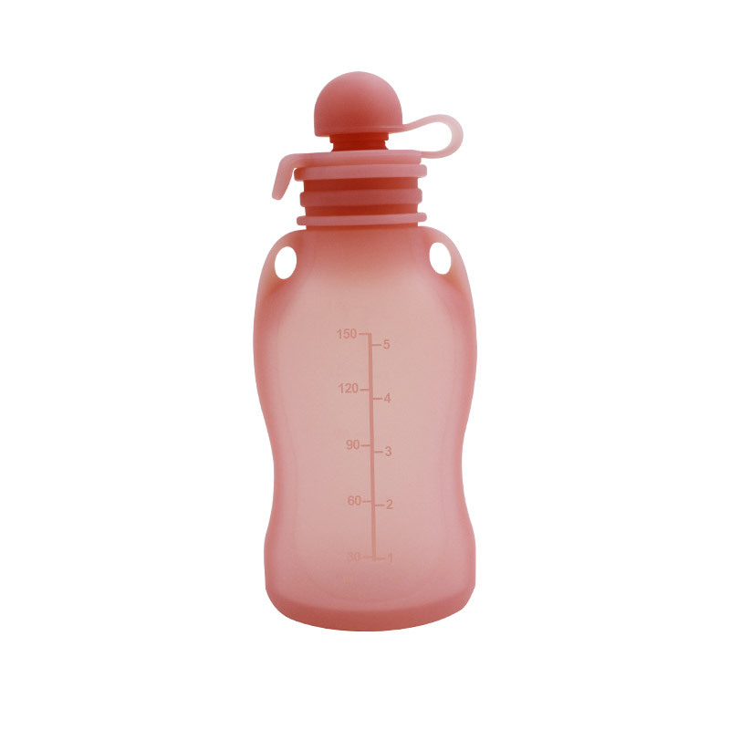 Bolsa de almacenamiento de leche de silicona para leche materna fresca y reutilizable bolsa de almacenamiento de leche 150ml de almacenamiento congelado para puré de arroz