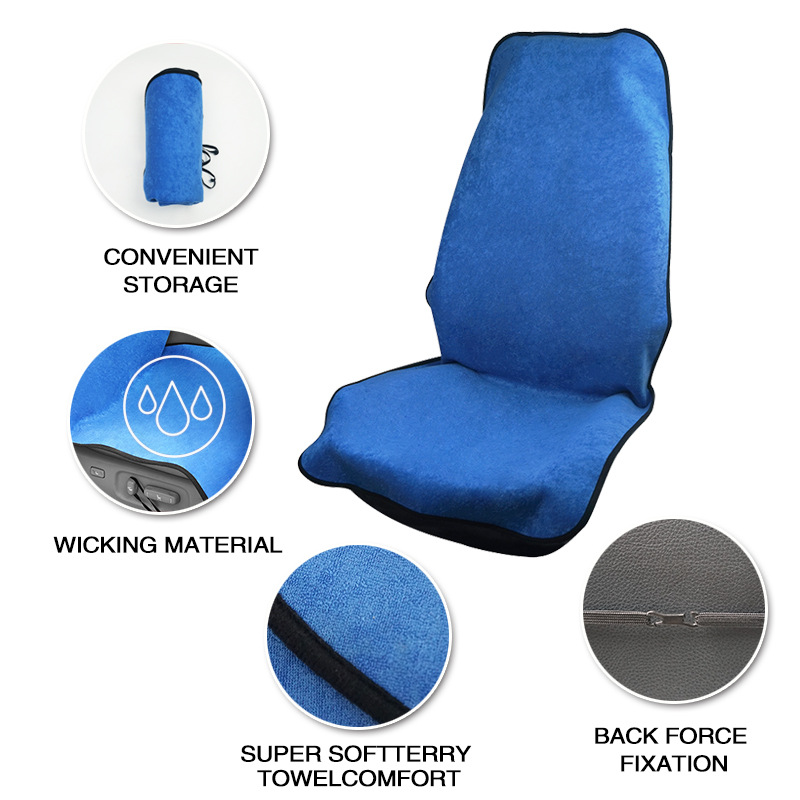 Cross-border e-commerce universal car seat cover towel, foreign trade waterproof and non-slip sports seat cushion, universal sweat-absorbing seat pad