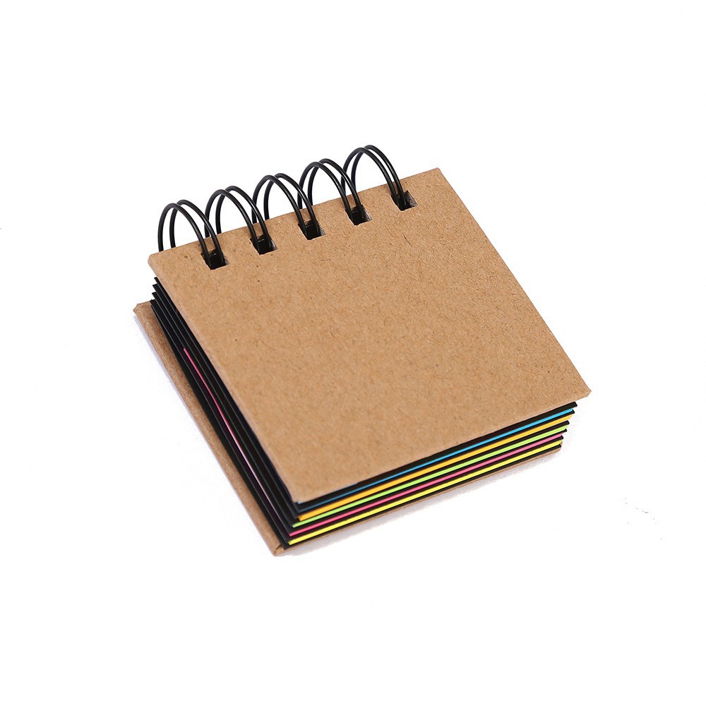 7*8cm 소가죽 컬러 코일 노트 북