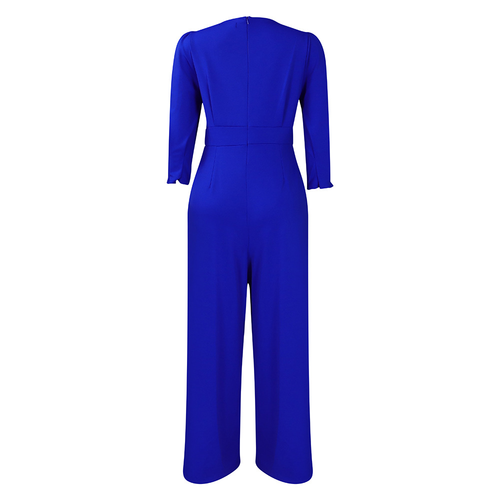 Damen Jumpsuit Langarm Lässig Weites Bein Für Den Winter_voghion.com