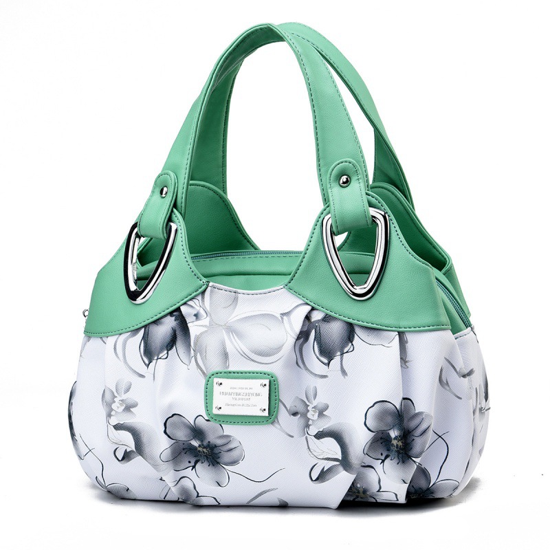 Fábrica al por mayor de color de contraste nueva moda europea y americana de gran capacidad de moda estilo occidental impreso simple bolso de mujer de una sola pieza de entrega