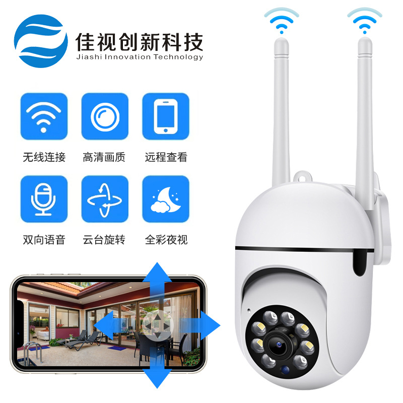 USB bombilla cámara inalámbrica WiFi HD visión nocturna PTZ control techo montado en la pared de vigilancia de seguridad al por mayor