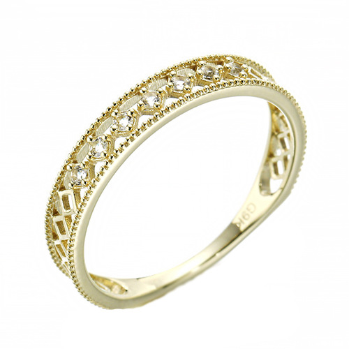 S925 silver gold-plated zircon wide ring, light luxury and romantic hollow ring for women, fashionable and simple ring