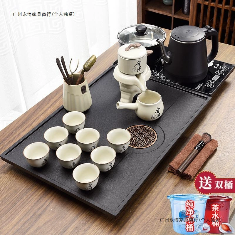 Tea set for home use, automatic teapot for living room for office, simple and elegant design, fully automatic