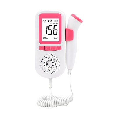 外貿跨境FETAL DOPPLER 胎心儀胎兒心率監測儀 家用聽胎心 充電版