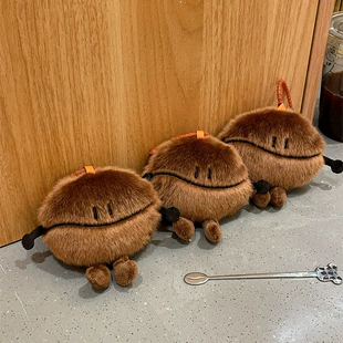 Мягкая игрушка-кофейное зерно брелок