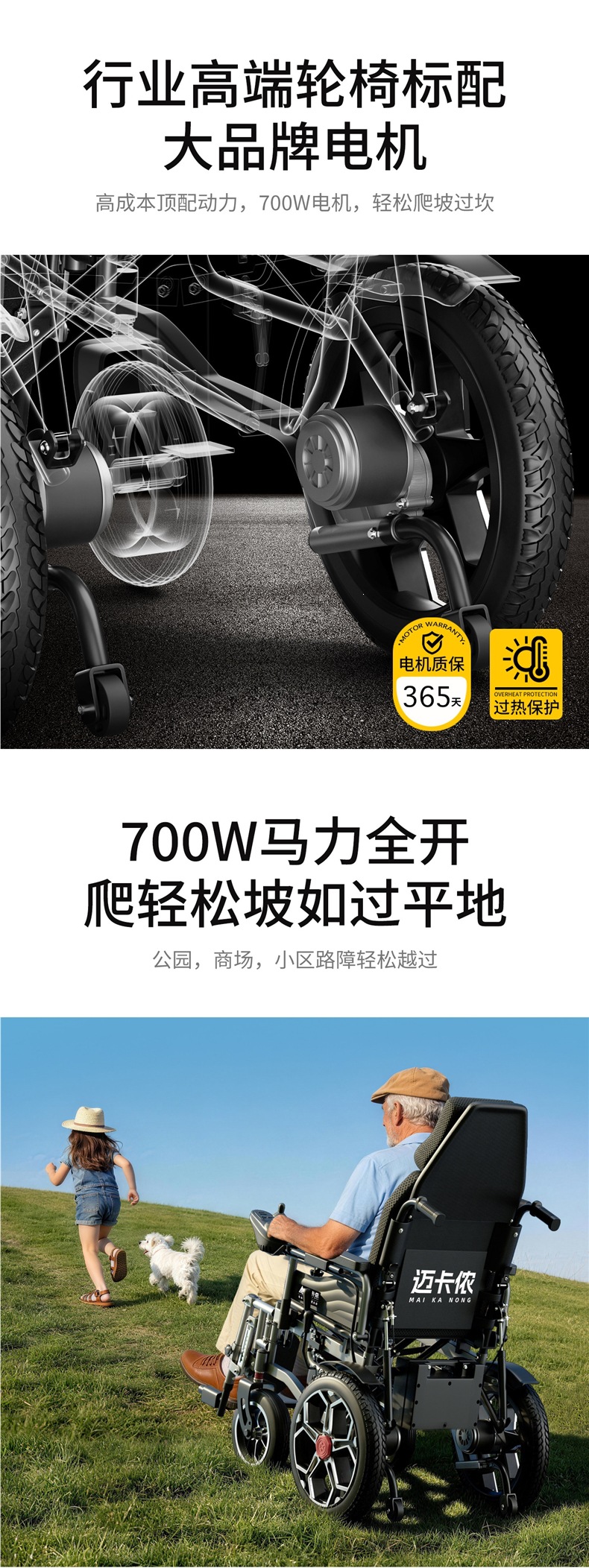 Mikannon Electric Wheelchair, Intelligent and Fully Automatic, Is a Foldable and Lightweight Mobility Aid for the Elderly and Disabled