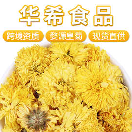 厂家批发散装新货婺源皇菊直供大朵菊花茶一朵一杯徽州黄菊花茶