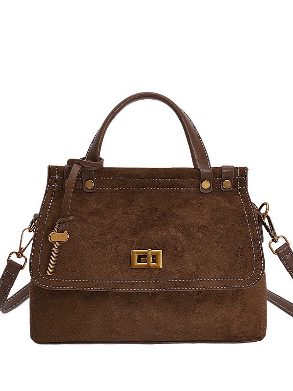 Niche Zhong高级 bolso de mano pequeño para mujeres 2025 nuevo estilo transfronterizo de moda de seda retro versátil bolso de mochila