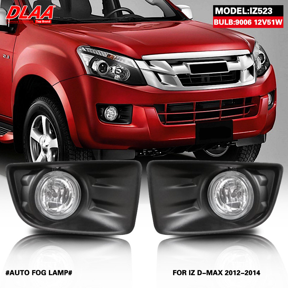 Aplicable a ISUZU 10 11 12 años modelo D-MAX pickup asamblea de luz de niebla delantera luz de conducción diurna luz parachoques