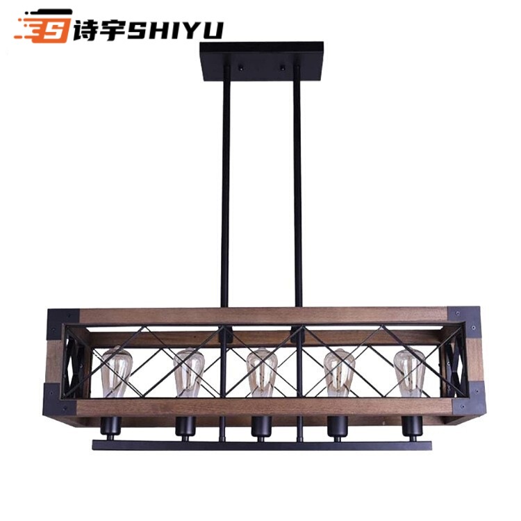 Amazon retro industrial style restaurant chandelier loft study bedroom front door Kitchen cafe iron art lamps