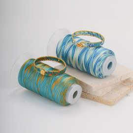只此青绿绳千里江山配色编绳线渐变色编绳股线蜡线手工编织绳段染
