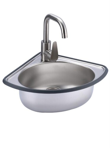 Stainless steel triangular basin, thickened small sink, ultra-small corner single-slot basin, vegetable basin, wash basin, dishwashing basin