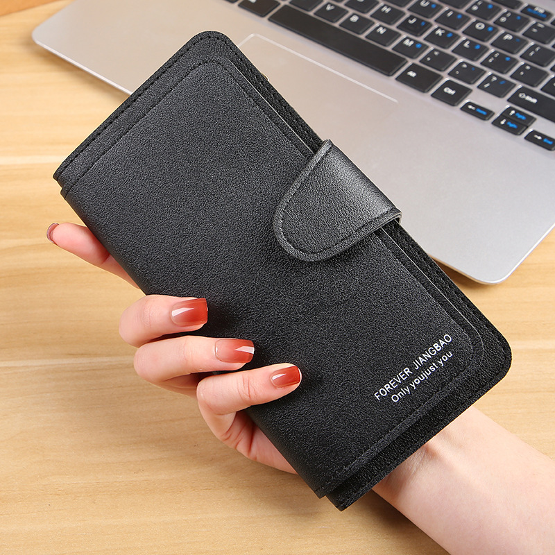 [Loss Promotion] Women's Wallet Buckle Coin Purse Soft Card Slot Mobile Phone Bag Hand-Held Cross-Border Trendy Wholesale
