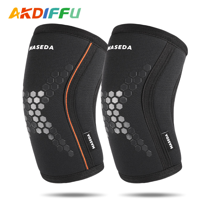 Coderas 7mm material de buceo protección contra la presión Hércules levantamiento de pesas coderas sentadillas fitness entrenamiento de fuerza coderas spot image 3