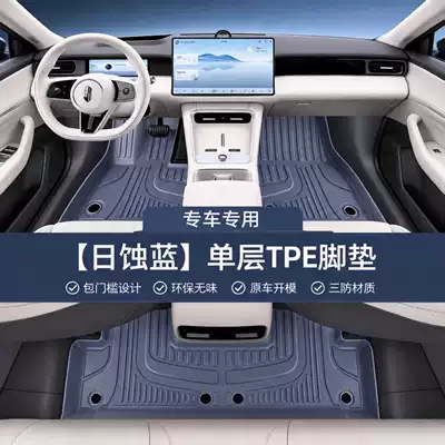 Modelə uyğun ayaqaltı — floor mats - eclipse-blue-single-layer-tpe-floor-mat