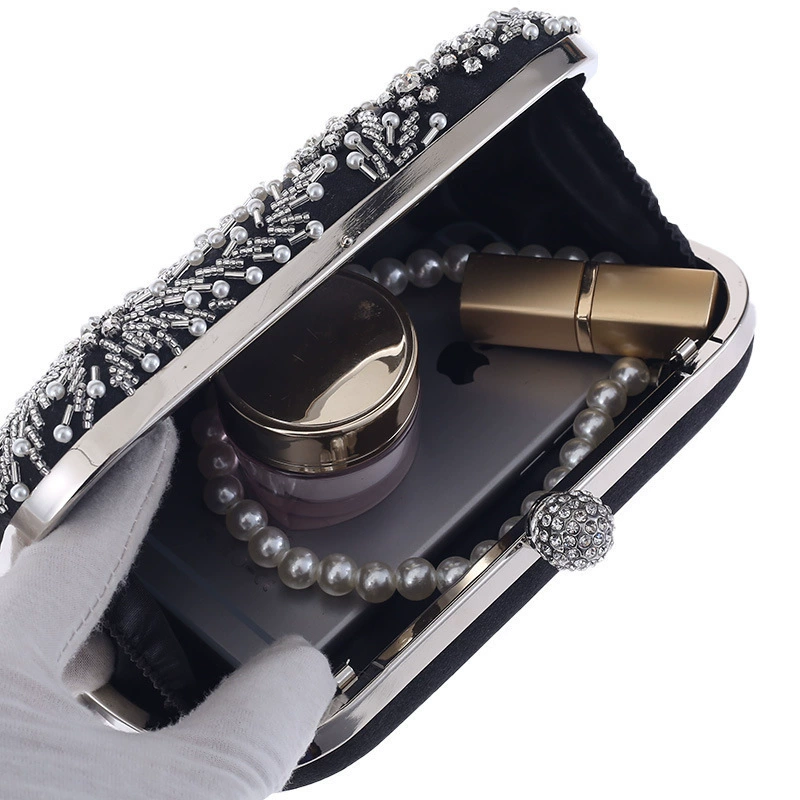 Маленькая клатч-сумка, платье, бусин Bracelet, ручная петля сумка, (торговля через границу), с вышивкой