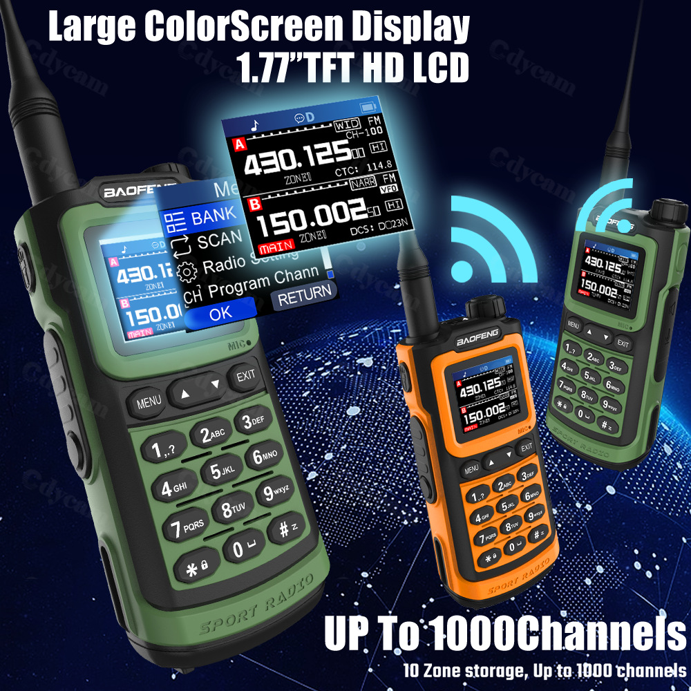 Baofeng baofeng UV-30PRO walkie-talkie de doble Segmento de doble pantalla de alta potencia de litio batería intercomunicador fábrica al por mayor