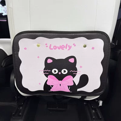 Cute Cat Cartoon Cute Car Chair back anti-kick pad - cute-cat-anti-kick-pad-1-piece