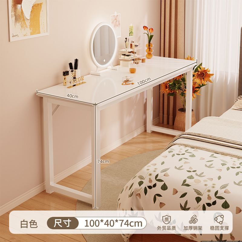 Comodador de dormitorio simple mesa de maquillaje moderna 2025 nueva luz de lujo simple alquiler de casa mesa de computadora rectangular