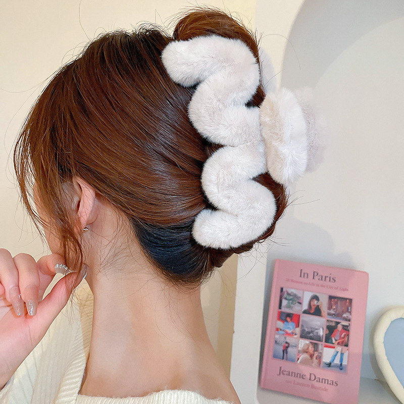 Peluche oversize, forcina per capelli Cloud, volume per capelli, dopamina, dolce ricciolo per capelli, accessorio per capelli con clip a forma di squalo_voghion.com