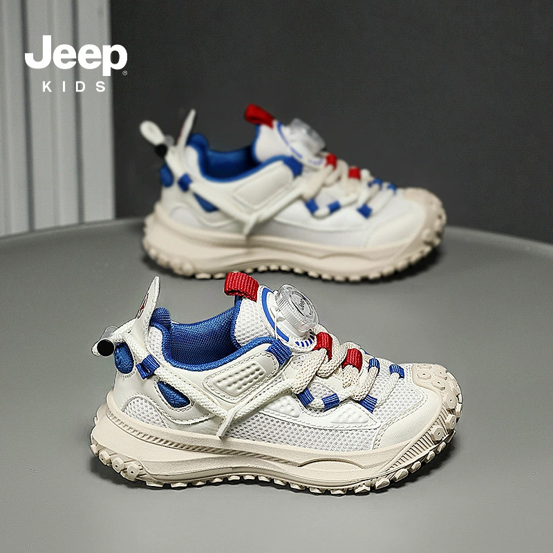 Jeep, летние дышащие, удобные, нескользящие спортивные туфли для мальчиков