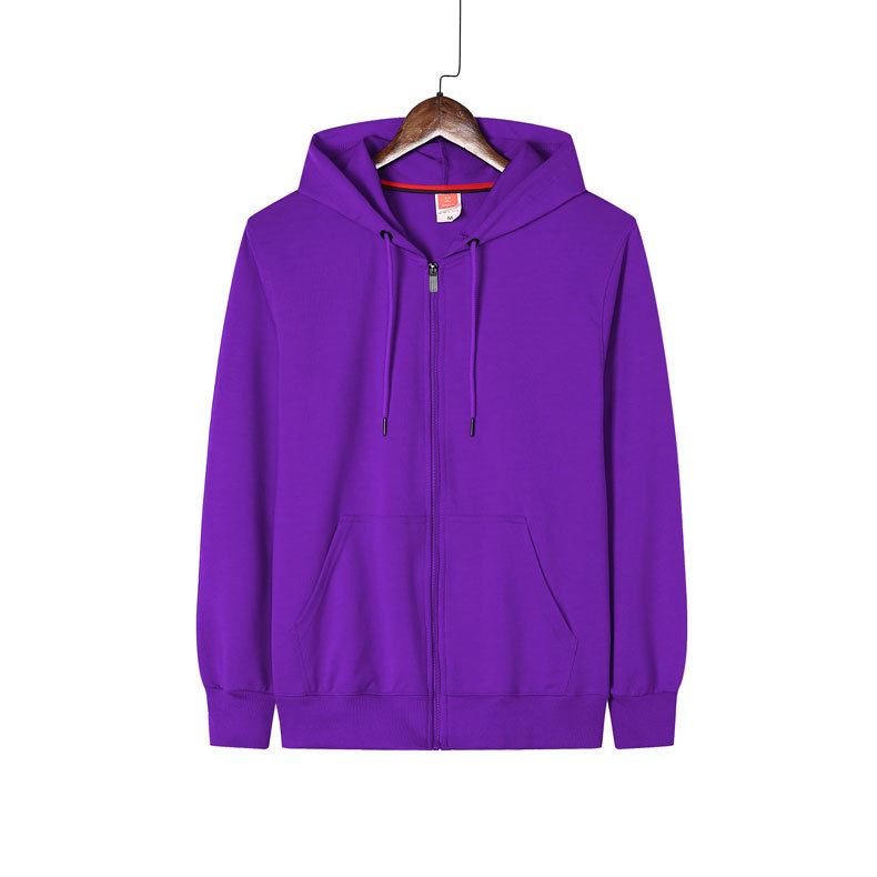 Suéter con cremallera elástica de cuatro lados logotipo impreso collar de pie ropa de trabajo de empresa actividad cultural camisa abrigo bordado Diseño de DIY