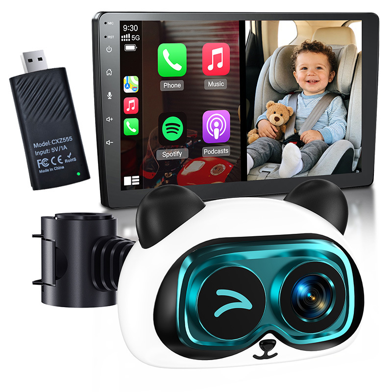 Wireless projection car baby monitor wireless carplay/auto HD…