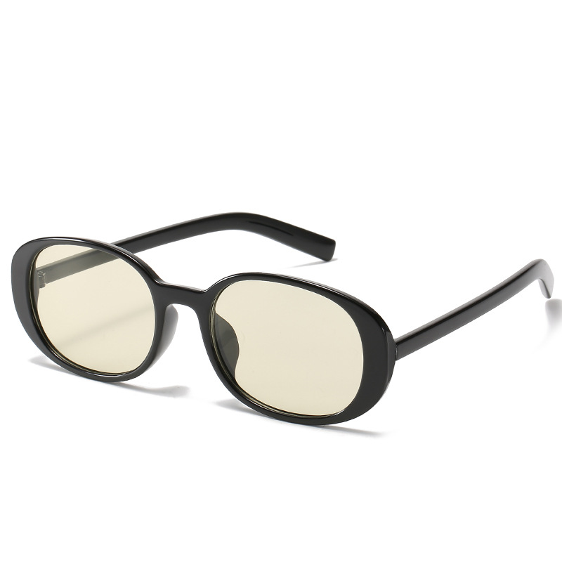 Gafas de sol ovaladas estilo coreano, gafas de ojo de gato retro con montura pequeña, venta directa de fábrica