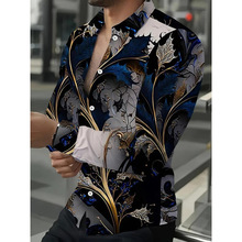 F 73655 Digital Print Men's Casual Shirt ����ӡ����ʿ���г�