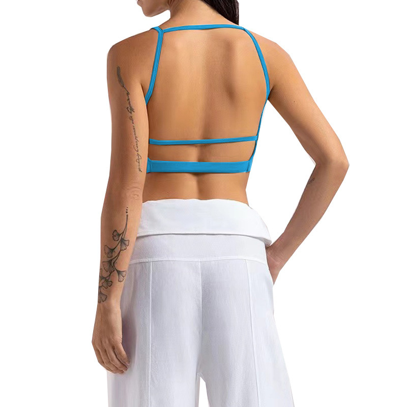 Foreign Trade Cross-border Yoga Vest Women's Beautiful Back High Elastic Quick-drying Sports Fitness Dance Running Training Sling Top Foreign Trade Cross-border Yoga Vest Women's Beautiful Back High Elastic Quick-drying Sports Fitness Dance Running Training Sling Top