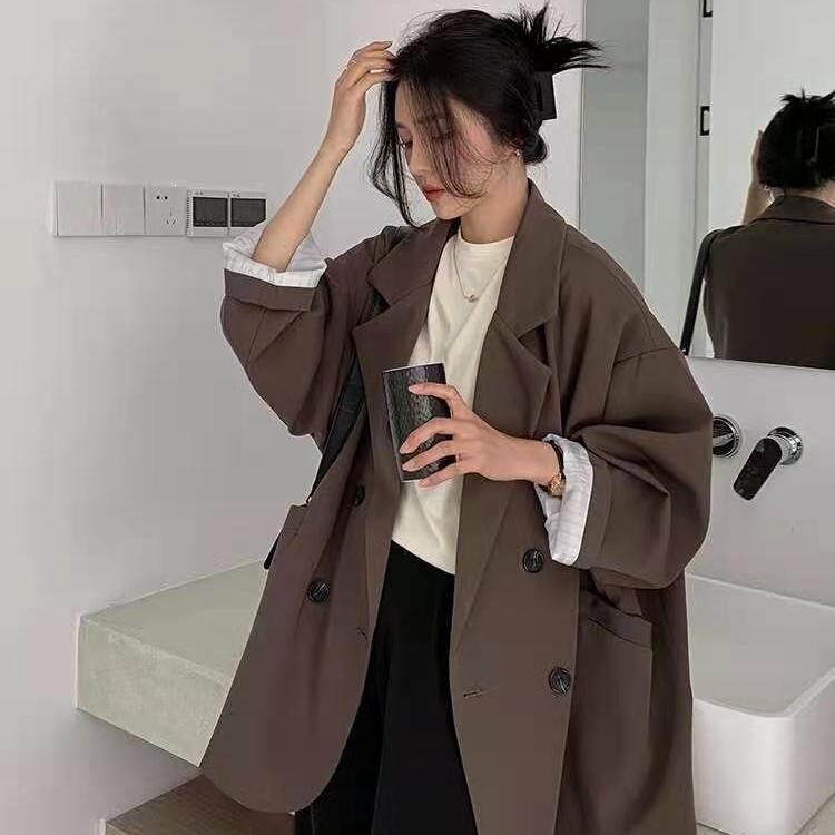 Suit Jacket for Petite Individuals, Spring and Autumn Season, New Fashion Korean Style, Elegant Loose Casual College-Style Blazer Suit Jacket for Petite Individuals, Spring and Autumn Season, New Fashion Korean Style, Elegant Loose Casual College-Style Blazer
