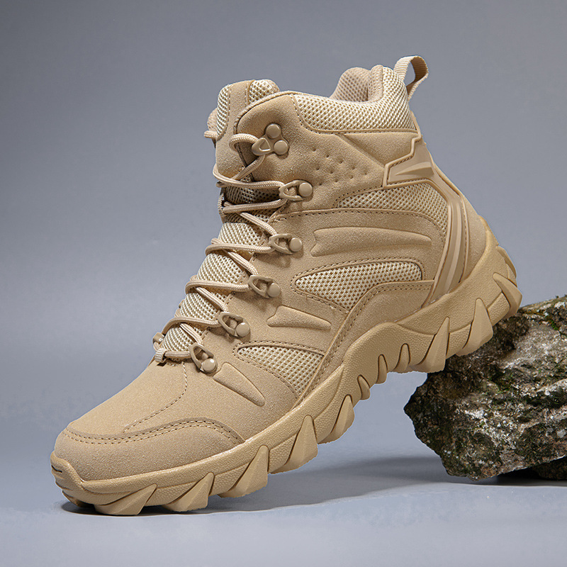 Ultra-light mid-top combat boots, summer casual breathable hiking shoes, mountaineering boots, outdoor soft-soled lightweight work shoes Ultra-light mid-top combat boots, summer casual breathable hiking shoes, mountaineering boots, outdoor soft-soled lightweight work shoes
