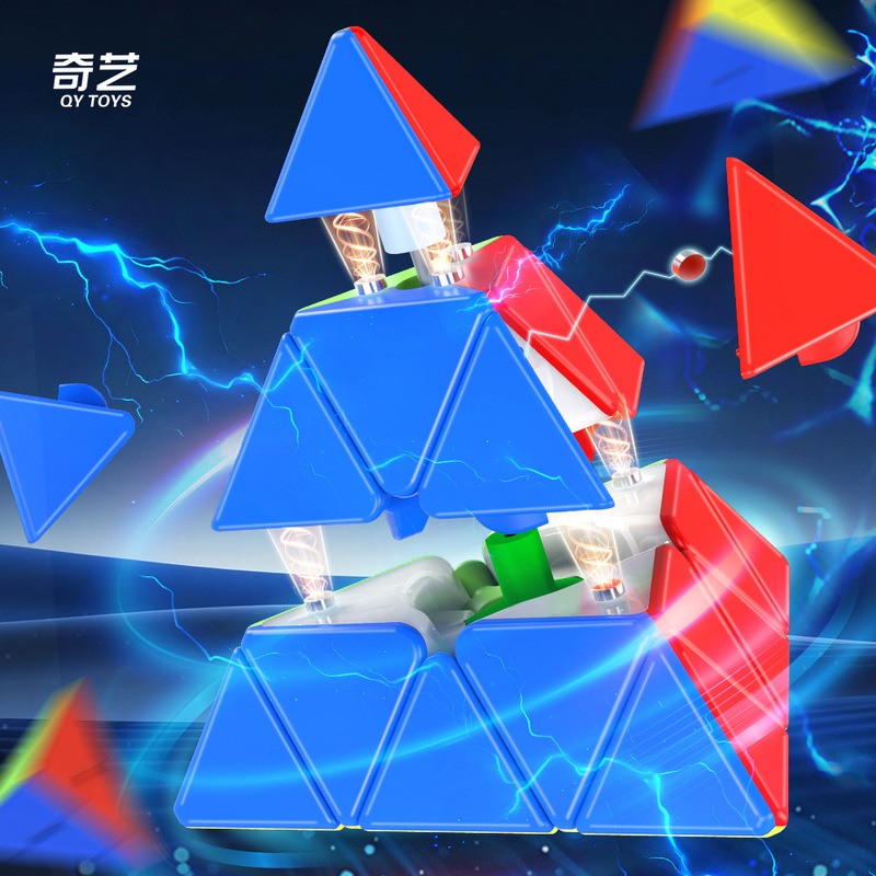 Qiyi Warrior m Pyramid Magnetic Edition Colorful Rubik's Cube Children's Beginner Puzzle Toy Wholesale Magnetic Pyramid Qiyi Warrior m Pyramid Magnetic Edition Colorful Rubik's Cube Children's Beginner Puzzle Toy Wholesale Magnetic Pyramid