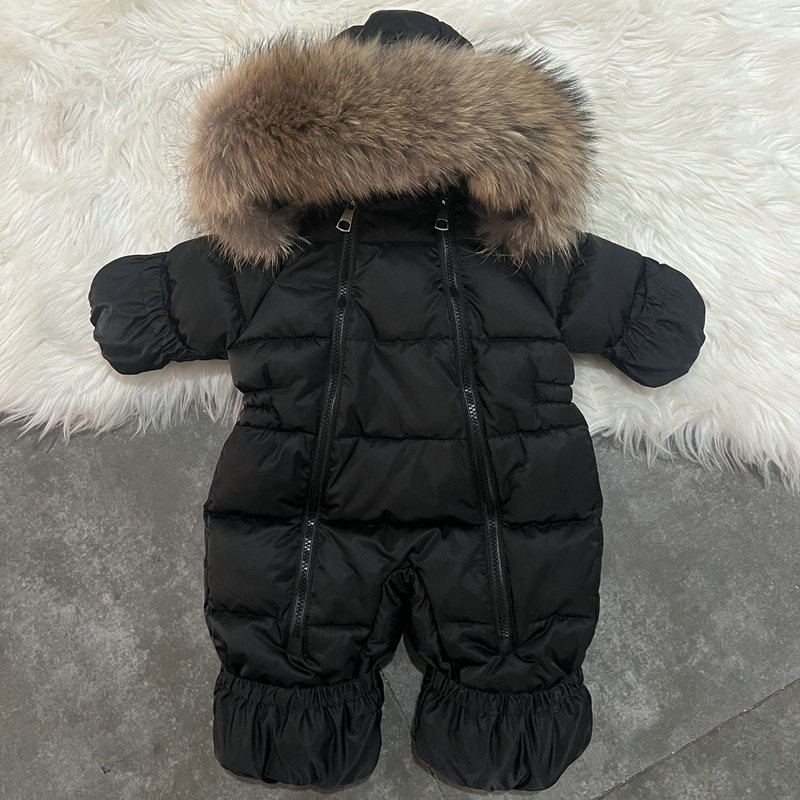 Vêtements pour enfants plus velours et manteau en coton épais mode combinaison à capuche pour garçons et filles manteau en coton_voghion.com