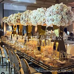 新作ウェディング道具金色ステンレス食卓花器誕生日パーティー結婚式ホテル美陳装飾品置物