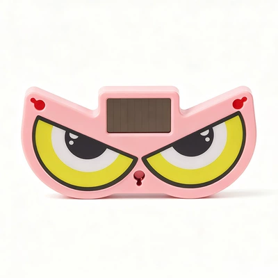 Cross-Border Solar-Powered Car Dynamic Devil's Other lights - devils-eye-pink-yellow