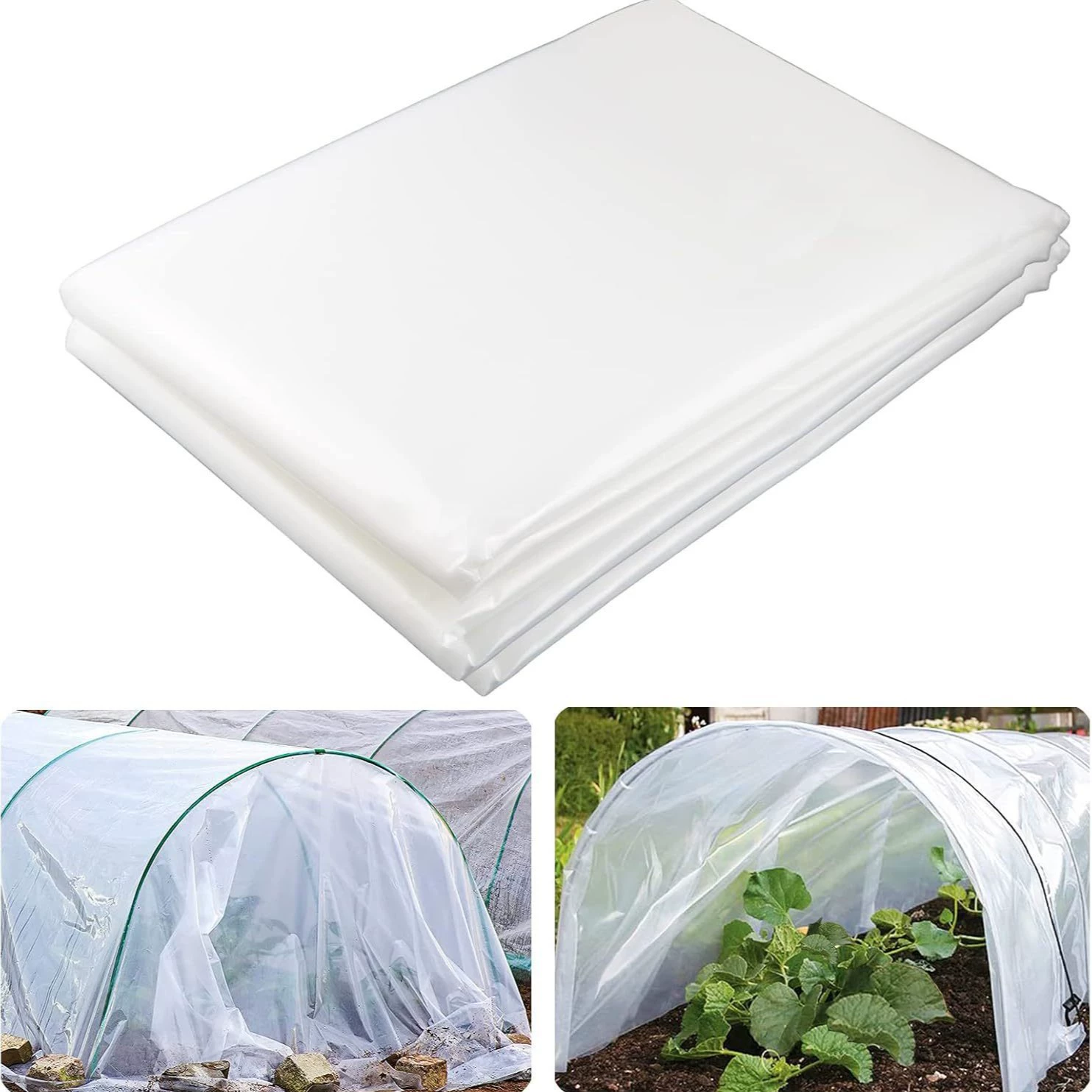 Трансграничная маленькая арочная пленка, пластиковая пленка, прозрачная утолщенная пленка для выращивания овощей, белая пленка, сельскохозяйственная теплоизоляционная и увлажняющая пленка против мороза