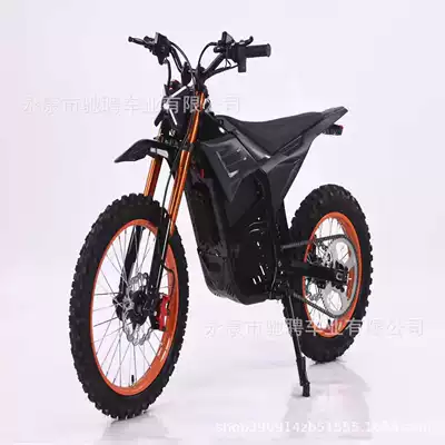 Cross-Border Electric Motorcycles, High-Power Mobility Scooters, Adult Electric Motorcycles, Two-Wheeled Racing Vehicles, Electric Scooters, Two-Wheeled Vehicles (Elektrikli motosikletlər) - black-orange-red-blue-48v225ah-14-inches-3800-yuan