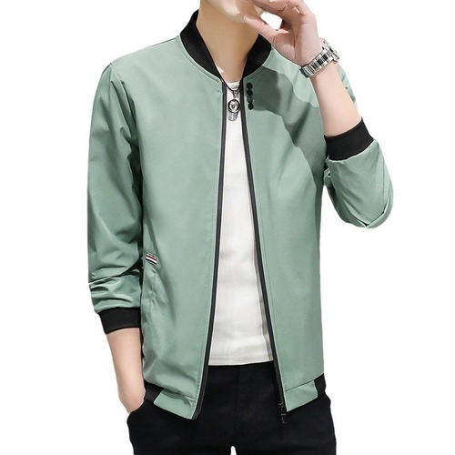 Autumn Men's Stand Collar Jacket Korean Style Trendy Fashion Casual Slim Fit Youth Men's Jacket Outerwear