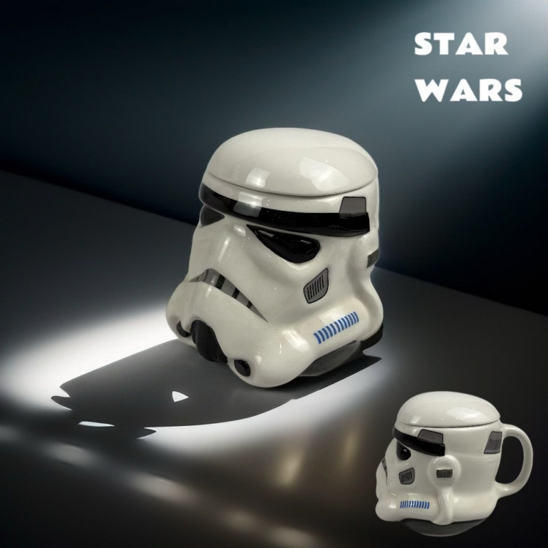 Taza de guerrero blanco Star Wars