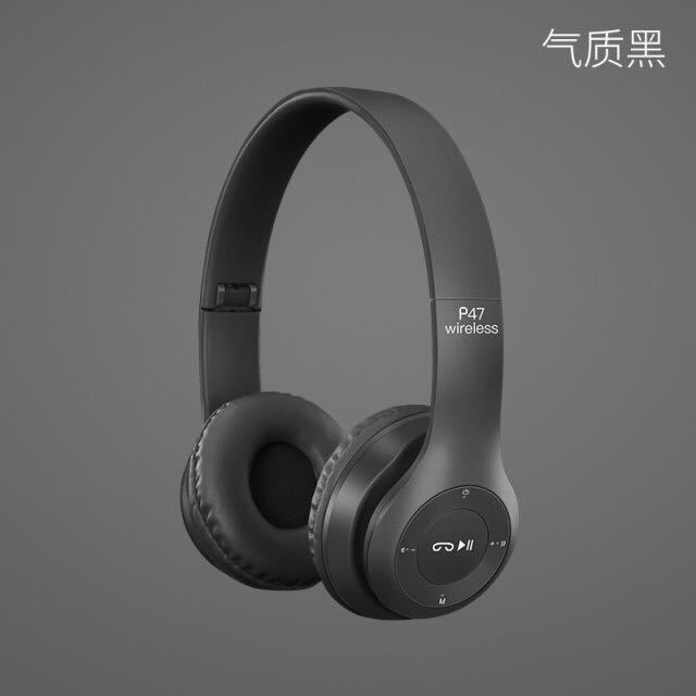 Nueva inalámbrico 5,0 auricular Bluetooth estéreo plegable P47 comer pollo Net clase deportes Bass Headset