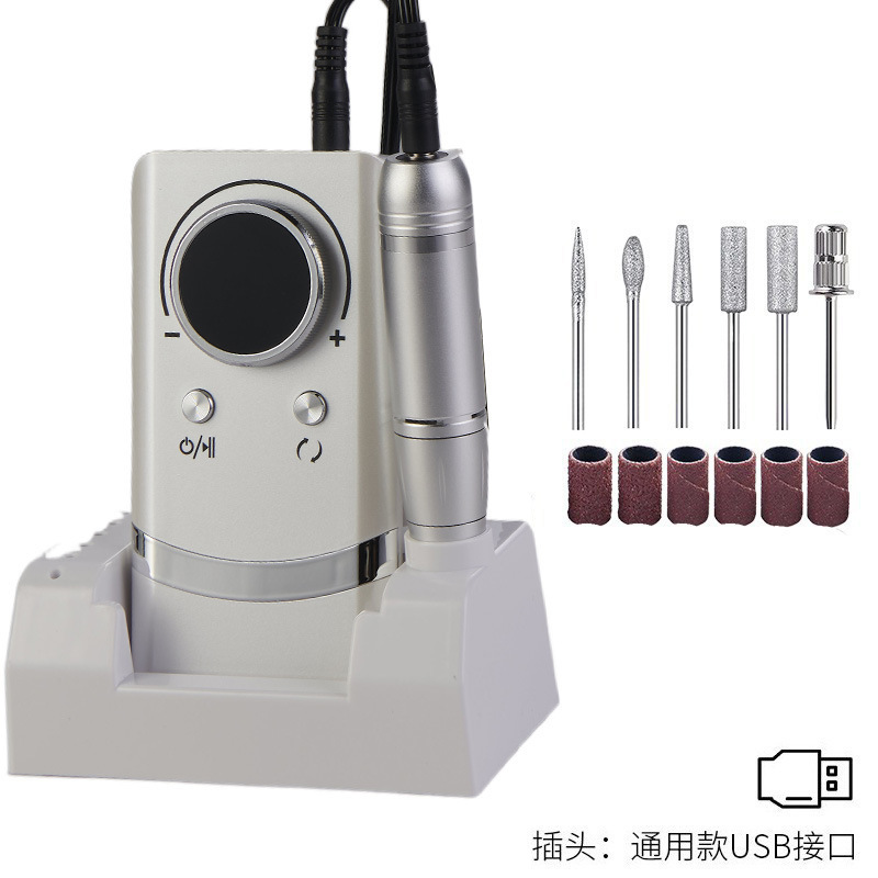 Amoladora de uñas portátil Desmontador profesional de uñas 30000 rpm amoladora de uñas eléctrica pulido 101 amoladora de uñas