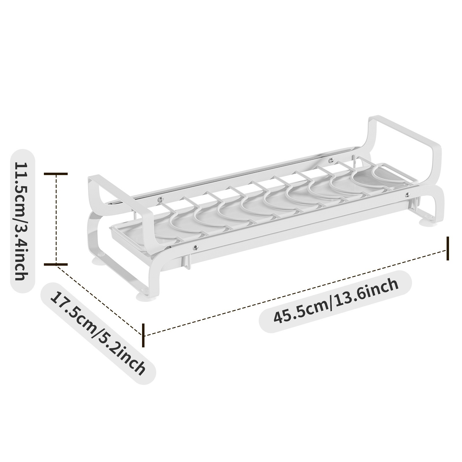 Tazos de cocina transfronterizos estante de agua estante de almacenamiento de cajones no perforados cajones pequeños platos estante de almacenamiento de platos