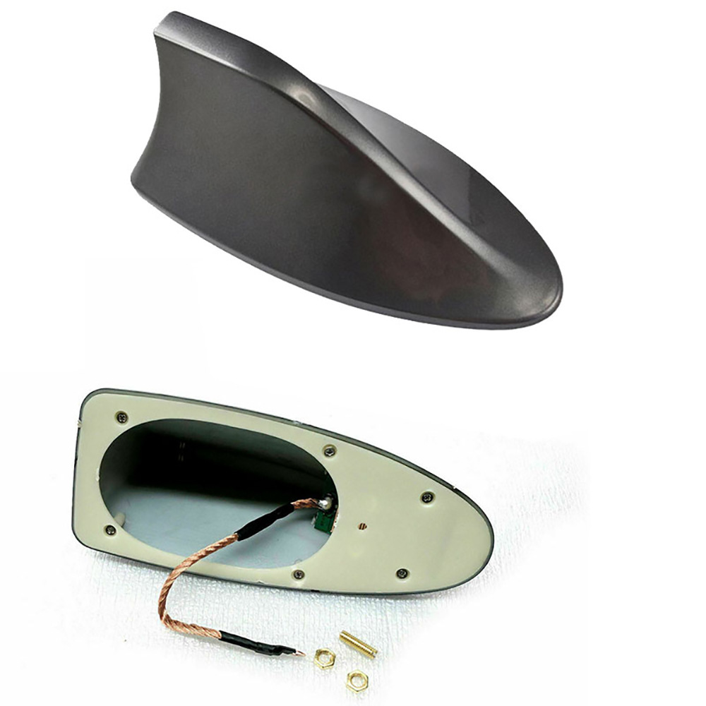 Car Decoration Shark Fin Universal Antenna, Radio-Specific Antenna, Car Roof Spoiler Antenna Modification, No Drilling Required